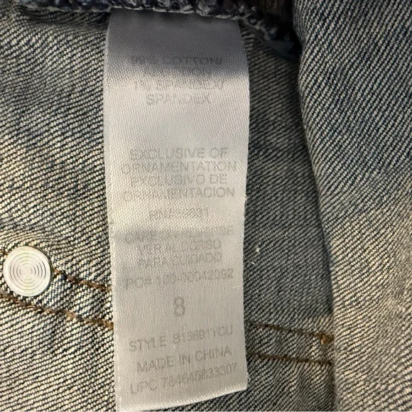 Democracy “flex”-ellent Straight Jeans Women’s Size 8 Frayed Hem - Picture 8 of 12